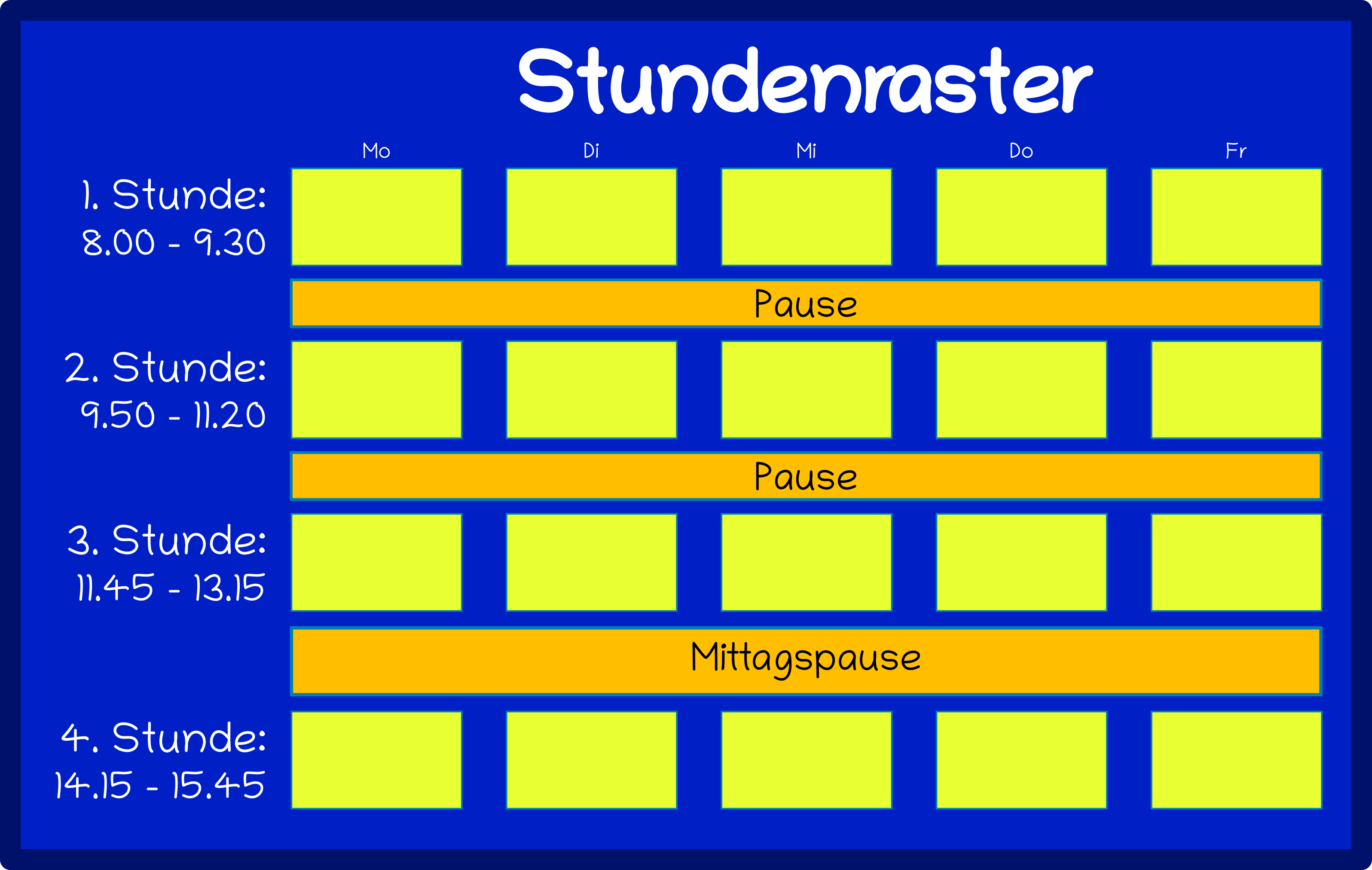 stundenraster